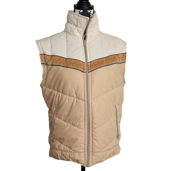 Vintage 80s Retro Americana Western Style 2-in-1 Vest Coat Removable Sleeves - M - Picture 9 of 15